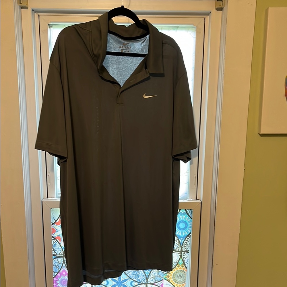 Nike Gray Polo Shirt Athletic Comfort